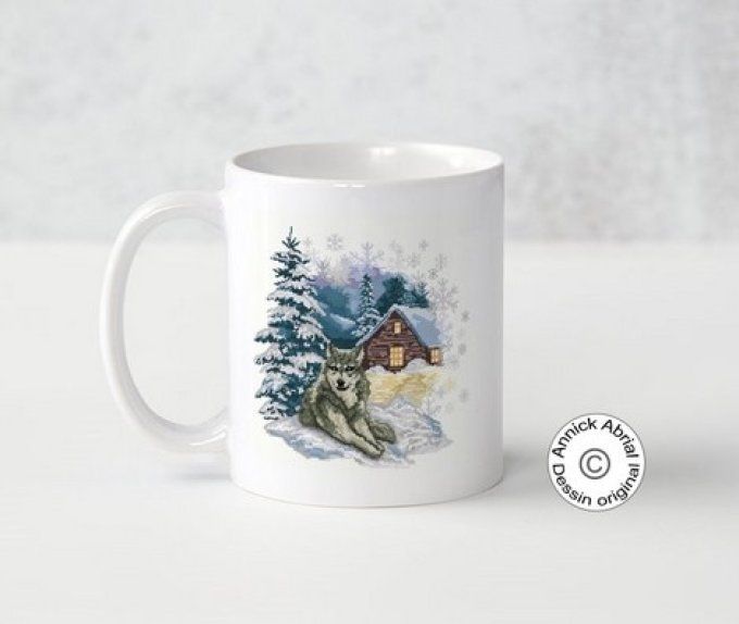 mug céramique blanche illustré Annick Abrial