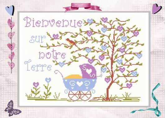 Modèle point de croix Bienvenue sur notre terre - Annick Abrial