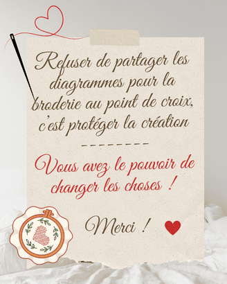Protéger les modèles de broderie au point de croix 