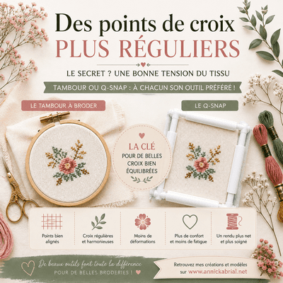 Broderie : le secret pour des points de croix réguliers
