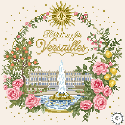 Modèle point de croix "Il était une fois Versailles"