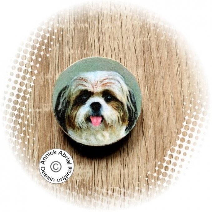 Aimant porte aiguilles le Shih Tzu