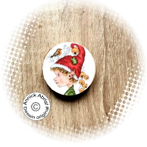 Aimant porte aiguilles - Le lutin jingle bells