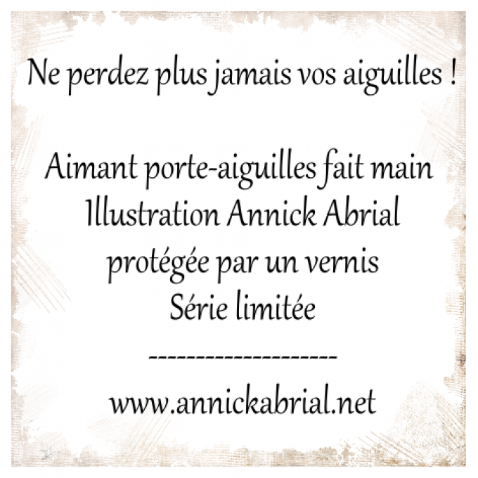 Aimants porte-aiguilles ©Annick Abrial