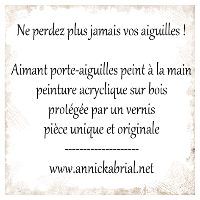 Aimant à aiguilles, magnets N°5 Pièce unique