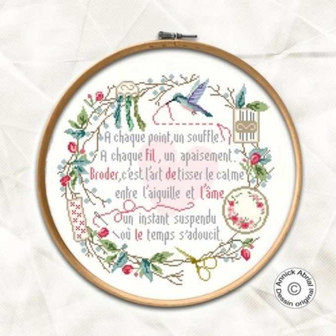 Modèle point de croix ©Annick Abrial