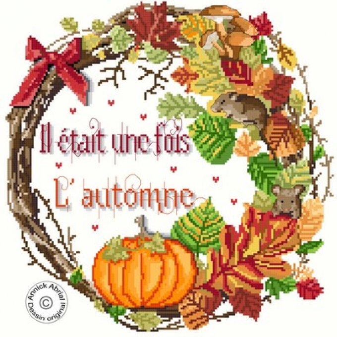 Modèle point de croix  - Il était une fois l'automne