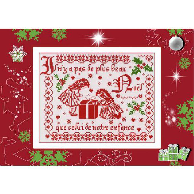 modèle point de croix le Noël de notre enfance