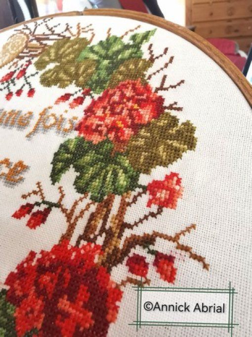 Modèle broderie Il était une fois l'Alsace ©Annick Abria