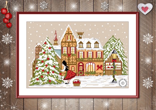 Modèle point de croix - L'Alsace prépare Noël