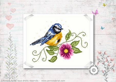 Kit De Marque-pages Au Point De Croix FREEBLOSS – 6 Motifs Fleurs Et Oiseaux, Tissu Estampé 8 X 2,4 Pouces, Avec Fil, Aiguilles Et Instructions