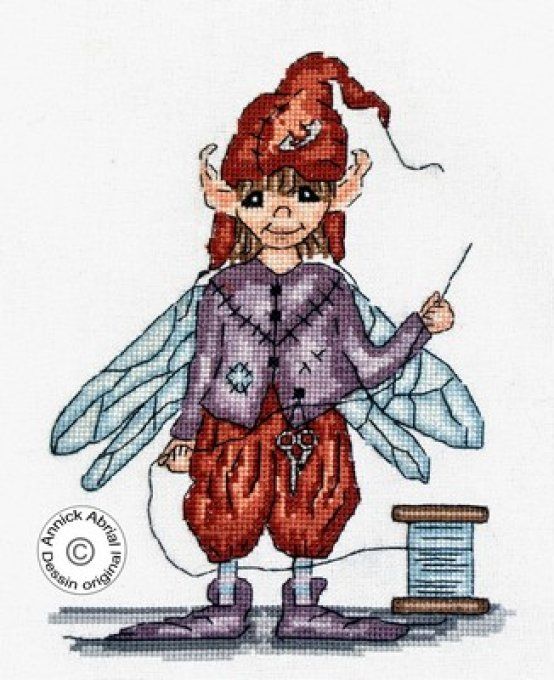 Point de croix, le petit couturier brodeur