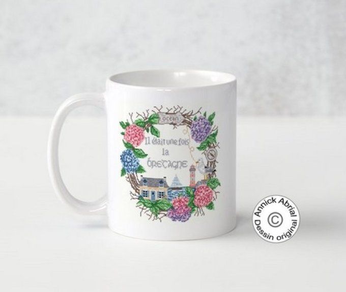 Mugs en céramique impression dessin Annick Abrial