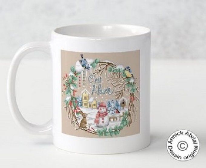 Mug illustré dessin  original ©Annick Abrial