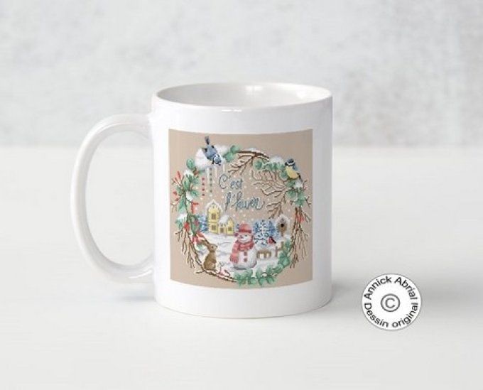 Mug illustré dessin  original ©Annick Abrial