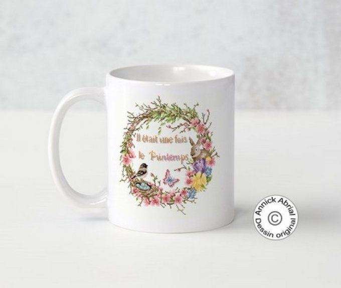 Mugs en céramique impression dessin Annick Abrial