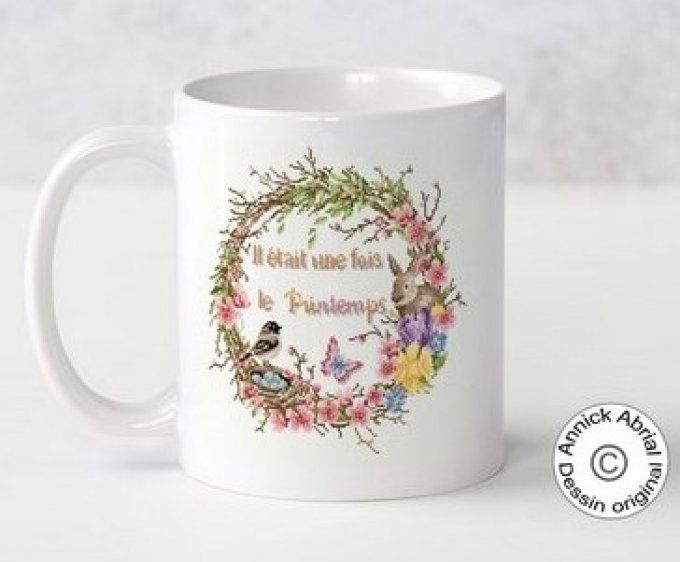 Mugs en céramique impression dessin Annick Abrial