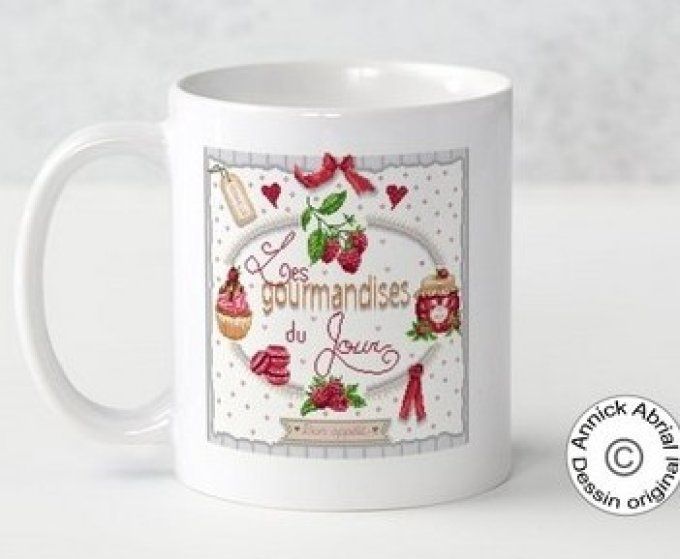 Mugs en céramique impression dessin Annick Abrial