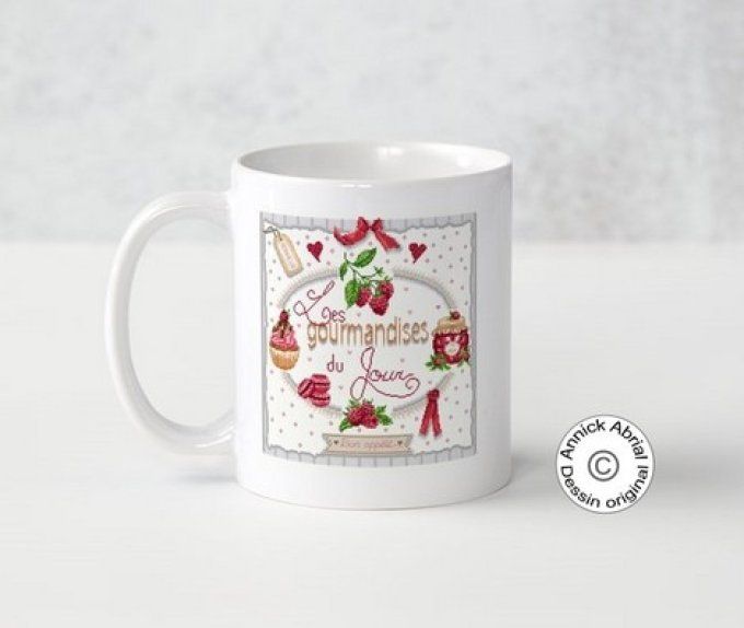 Mugs en céramique impression dessin Annick Abrial