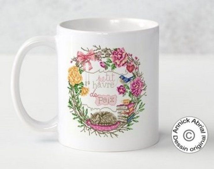 Mugs en céramique impression dessin Annick Abrial