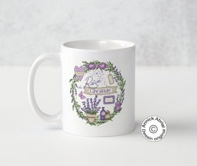 Mugs en céramique impression dessin Annick Abrial