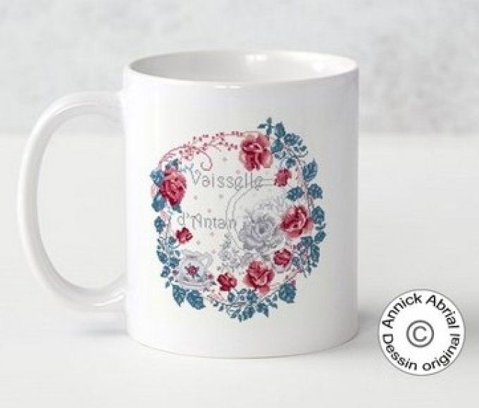 Mugs en céramique impression dessin Annick Abrial