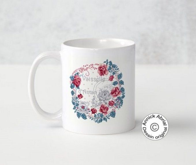 Mugs en céramique impression dessin Annick Abrial