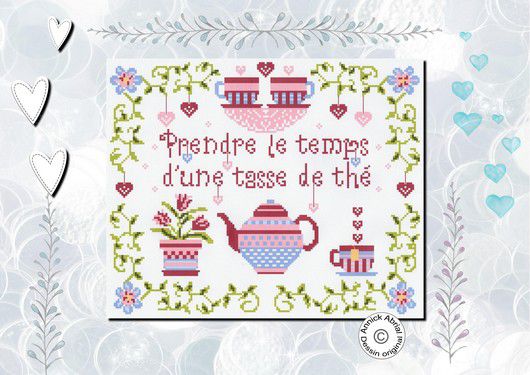 Point de croix, Prendre le temps d'une tasse de thé