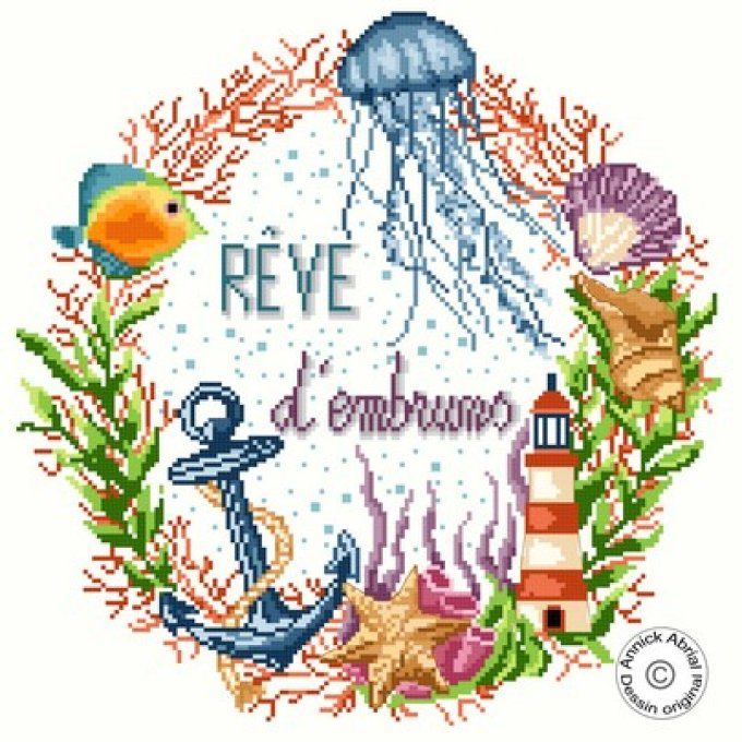 Modèle point de croix - Rêve d'embruns