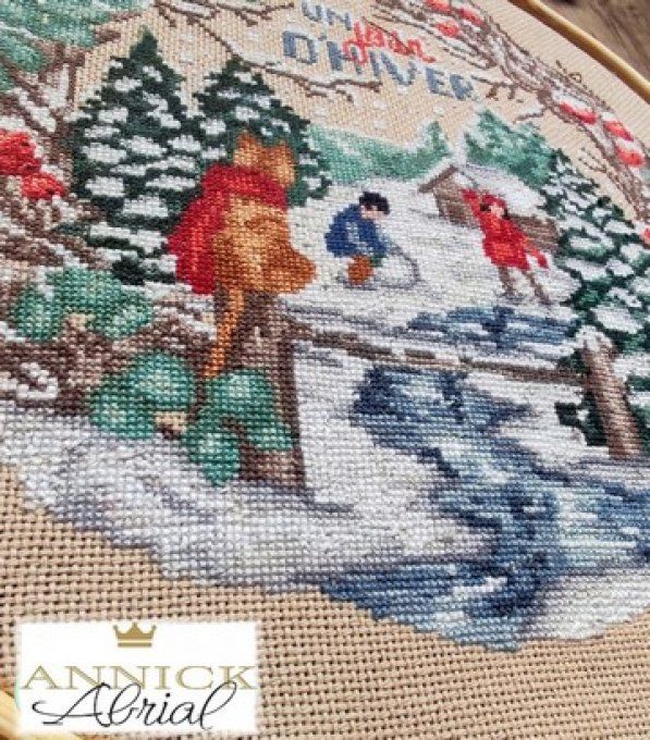 Modèle point de croix ©Annick Abrial