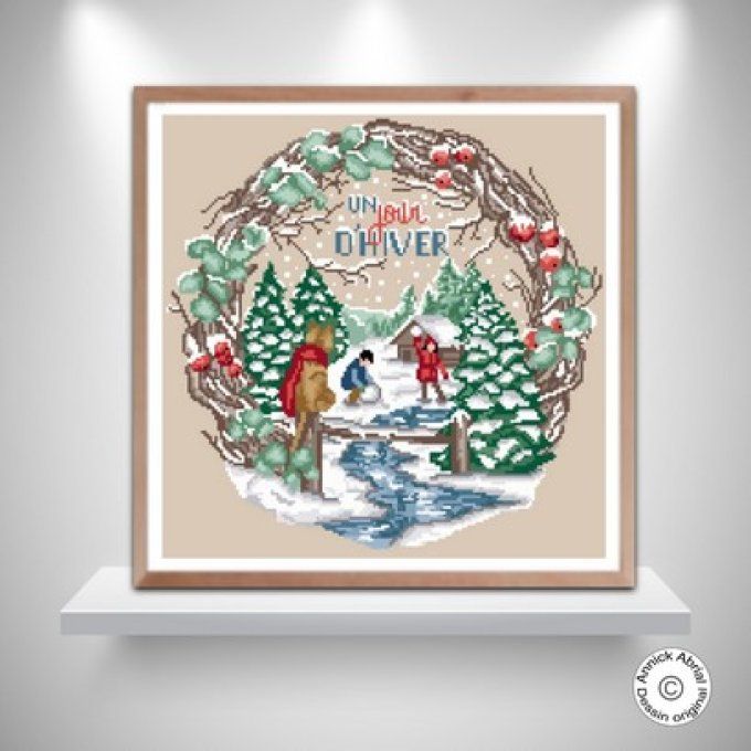 Modèle point de croix ©Annick Abrial