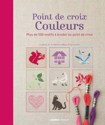 livre couleurs au point de croix Annick Abrial 