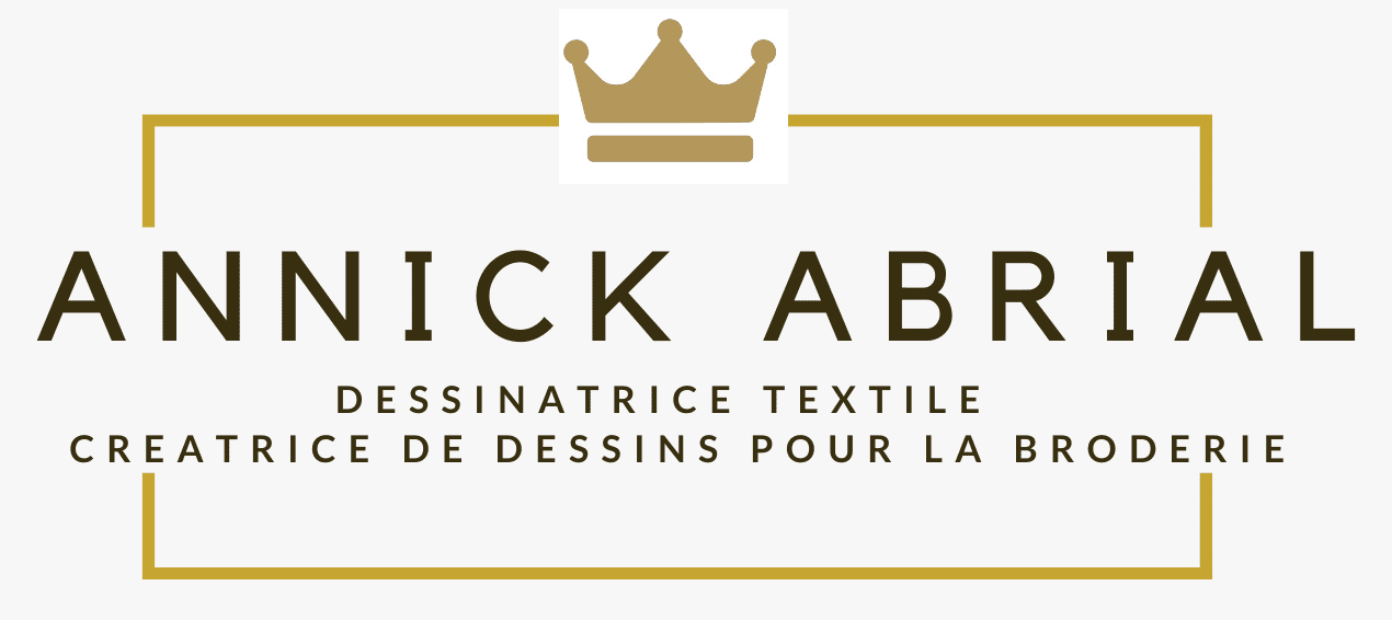 Logo Annick Abrial dessinatrice textile