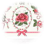 Modèle point de croix Nature, fleurs Annick Abrial dessinatrice textile