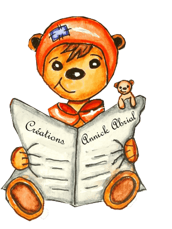 dessin d'un ours qui lit les nouvelles de Annick Abrial